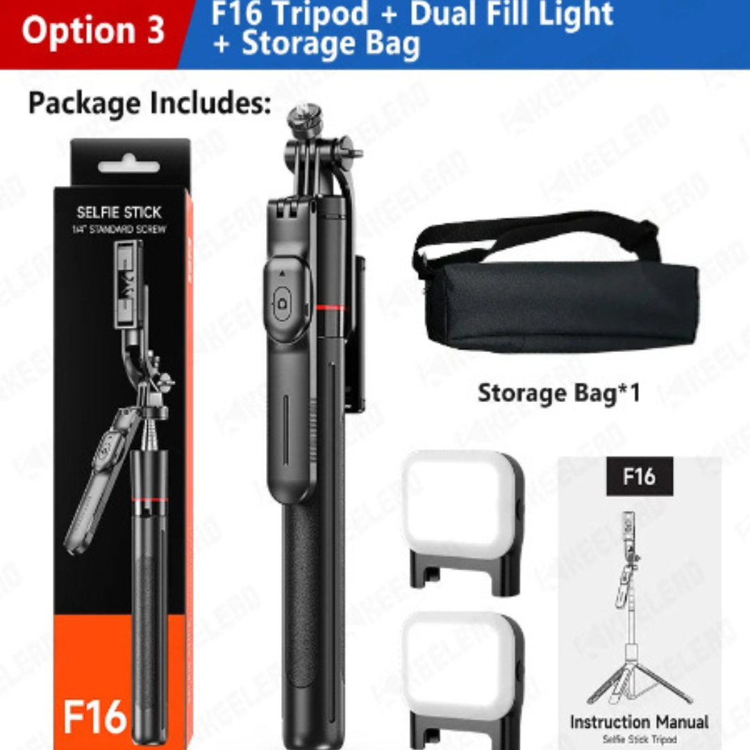 Stable Tripod Extendable Selfie Stick for Mobile Phones