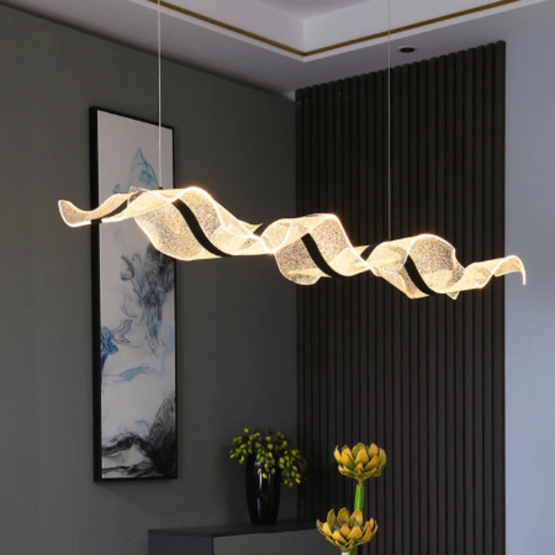 Modern Wave Feature Pendant Light
