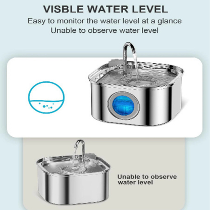 Stainless Steel Automatic Pet Water Fountain