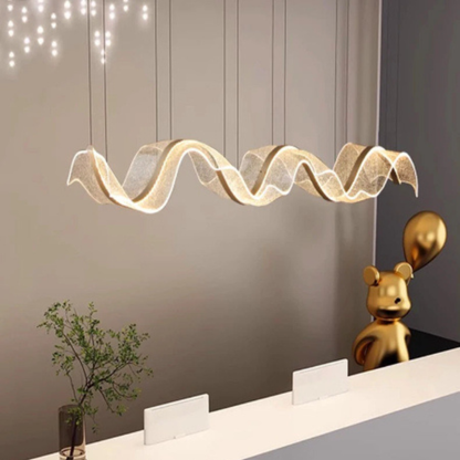 Modern Wave Feature Pendant Light
