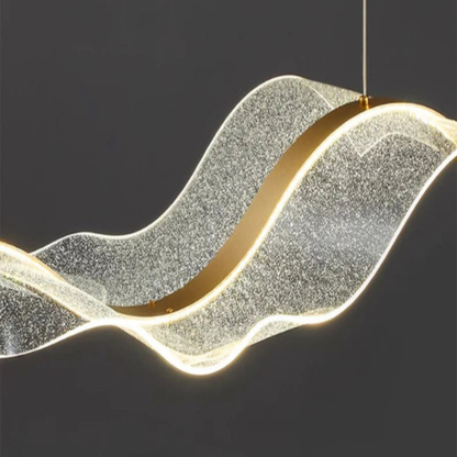 Modern Wave Feature Pendant Light