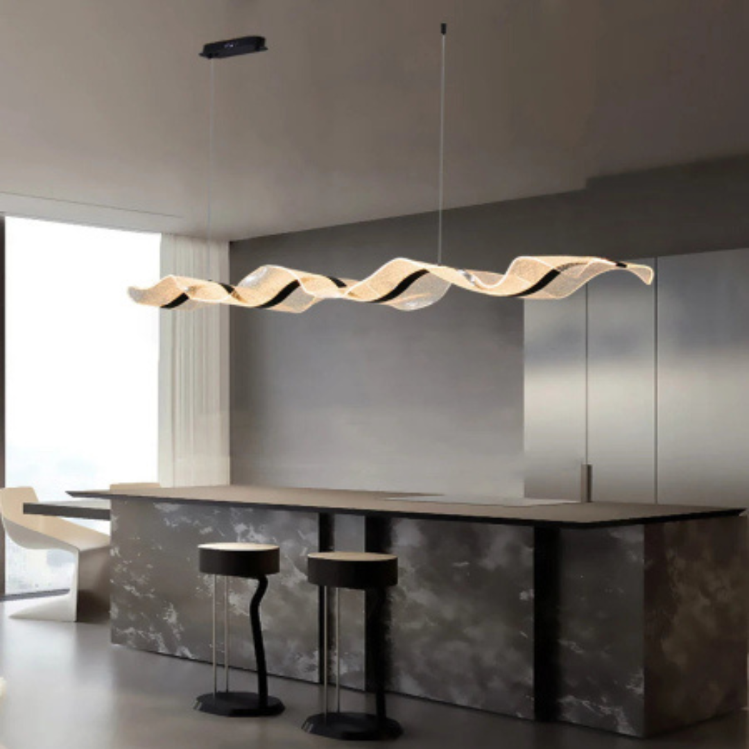 Modern Wave Feature Pendant Light