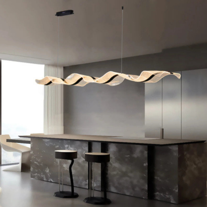 Modern Wave Feature Pendant Light