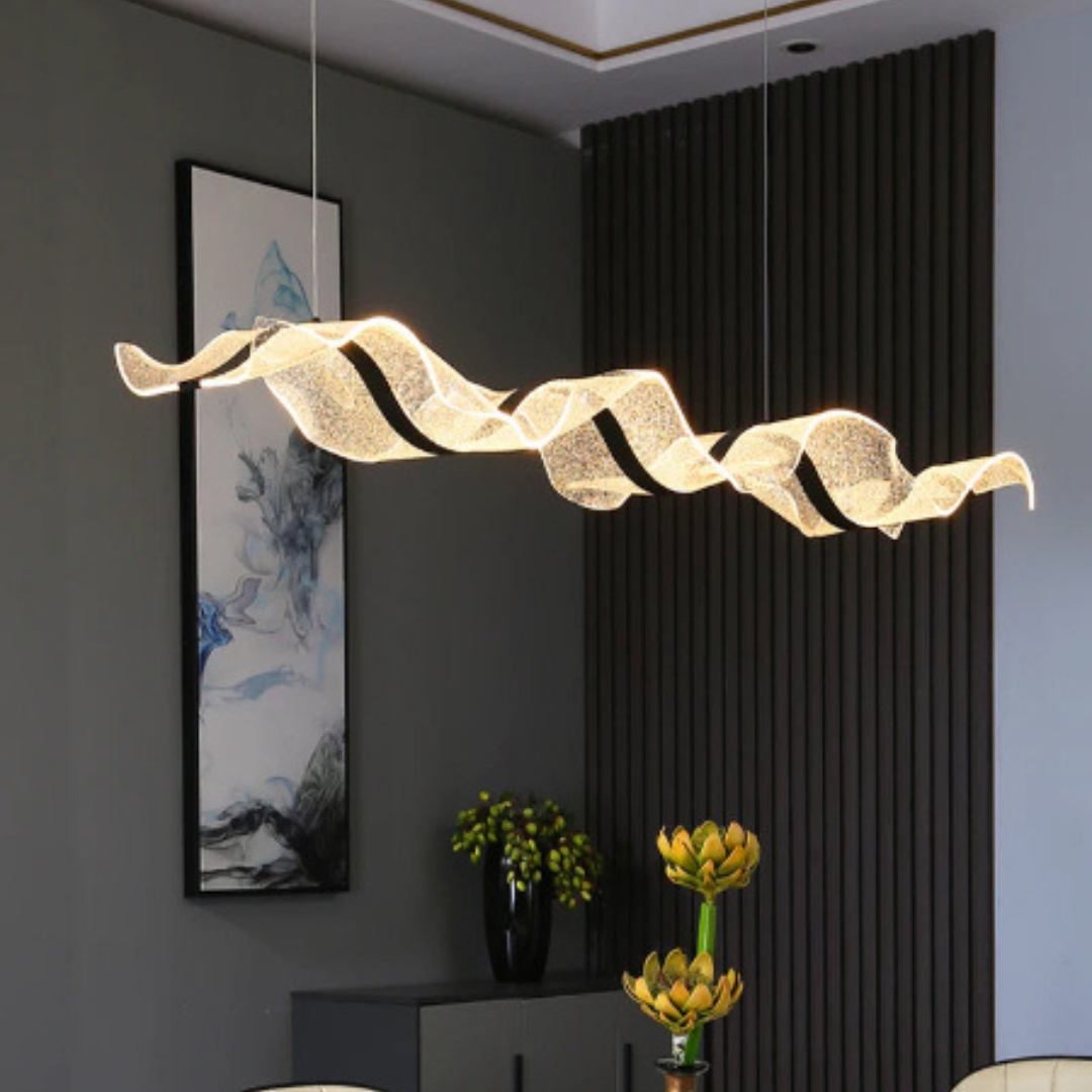 Modern Wave Feature Pendant Light