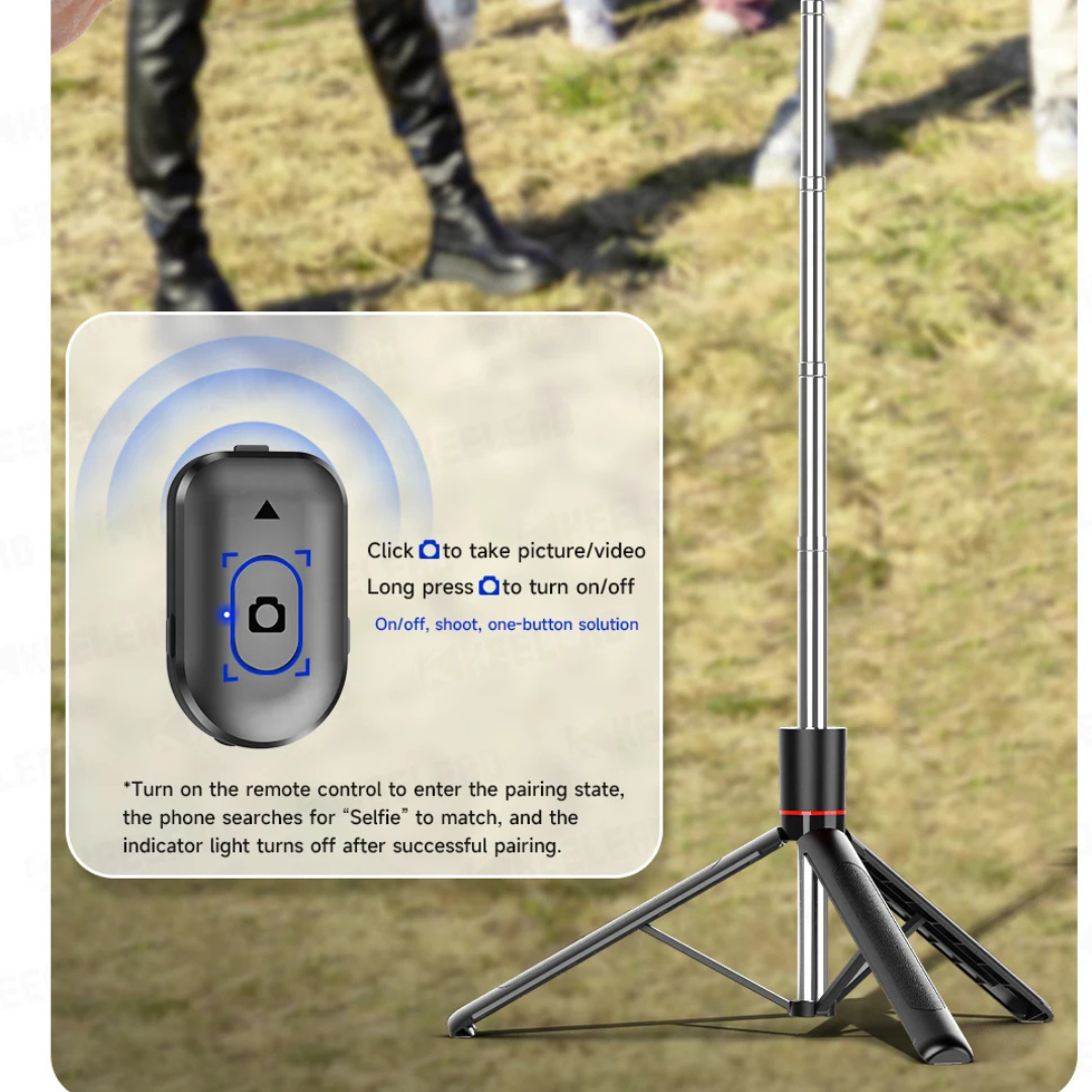 Stable Tripod Extendable Selfie Stick for Mobile Phones