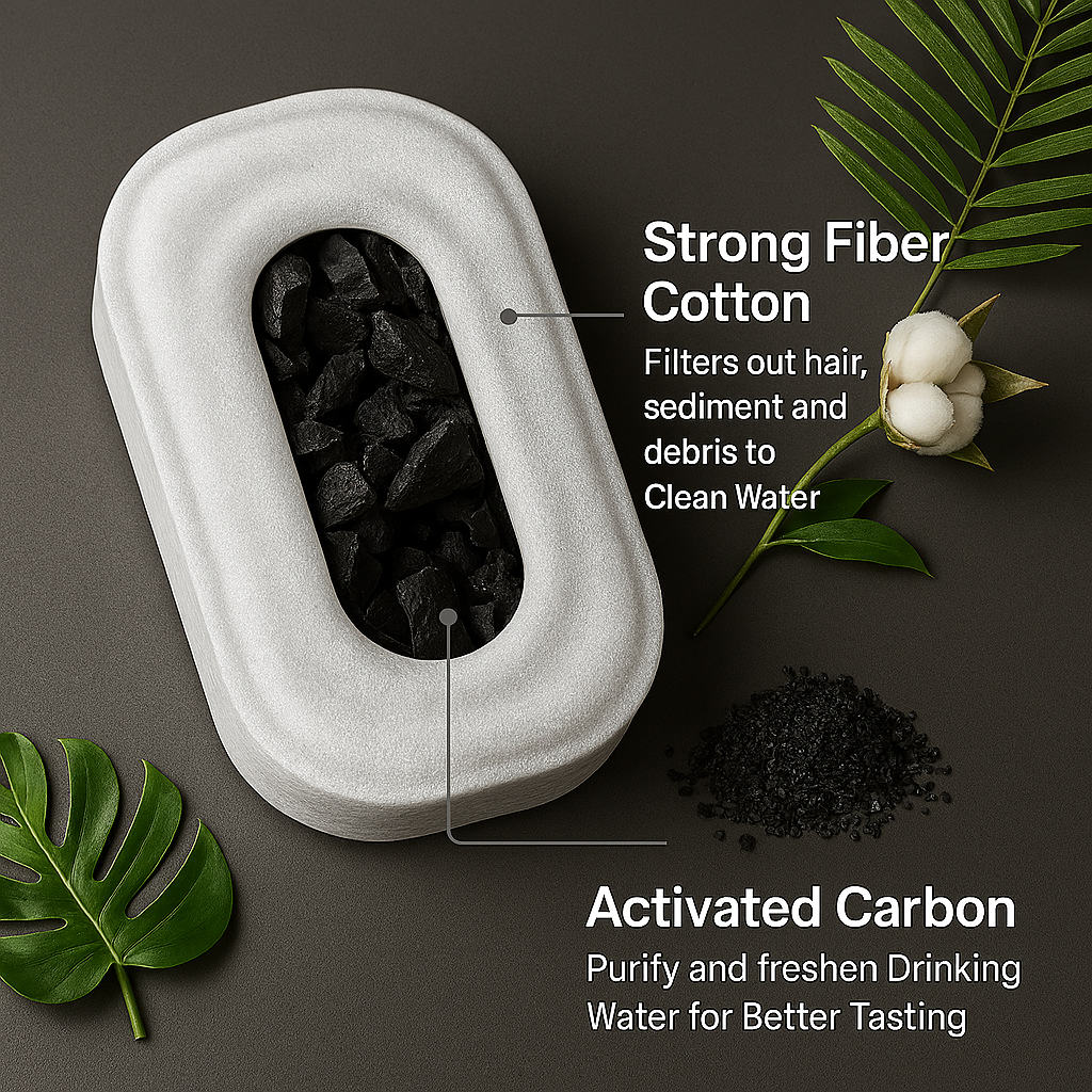 Auto-Cleaning Stainless Steel Pet Water Fountain
