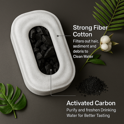 Auto-Cleaning Stainless Steel Pet Water Fountain