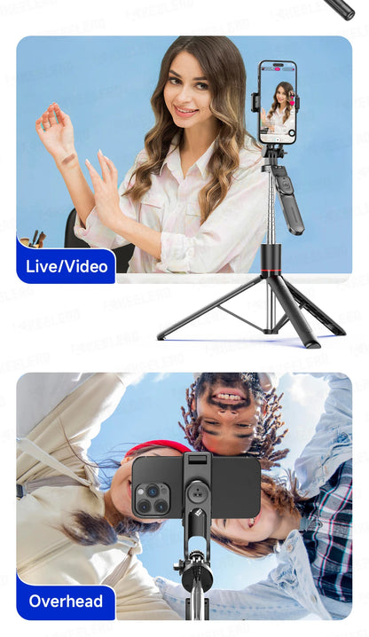 Stable Tripod Extendable Selfie Stick for Mobile Phones