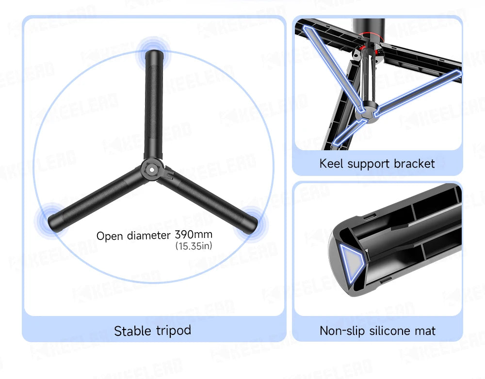 Stable Tripod Extendable Selfie Stick for Mobile Phones
