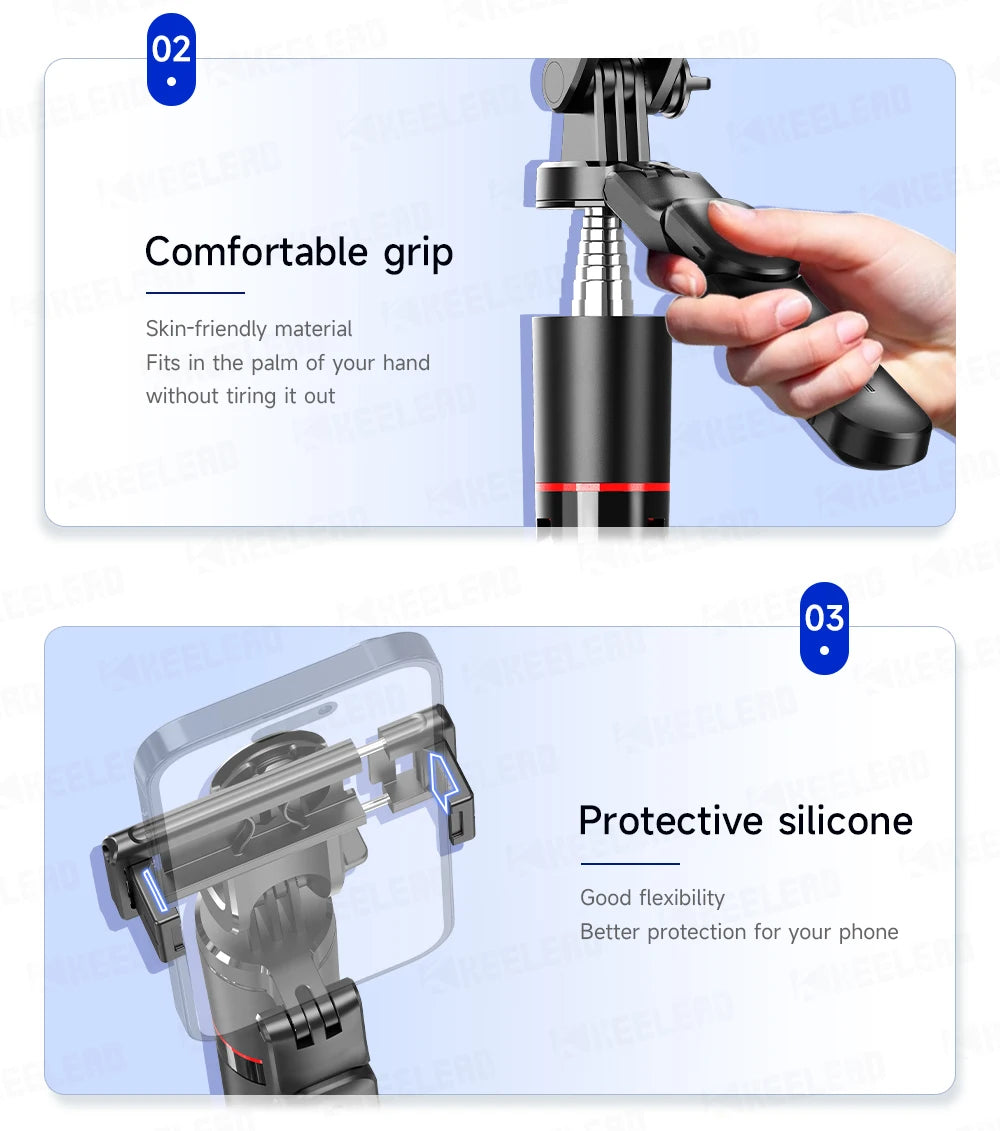 Stable Tripod Extendable Selfie Stick for Mobile Phones