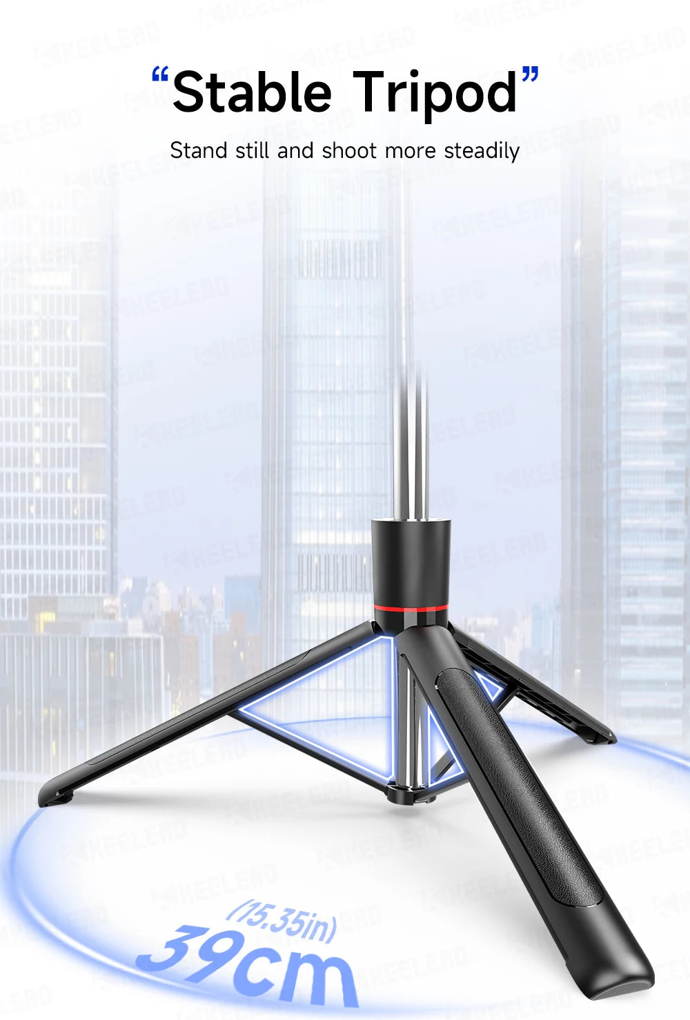 Stable Tripod Extendable Selfie Stick for Mobile Phones