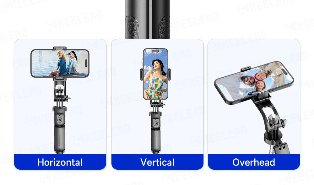 Stable Tripod Extendable Selfie Stick for Mobile Phones