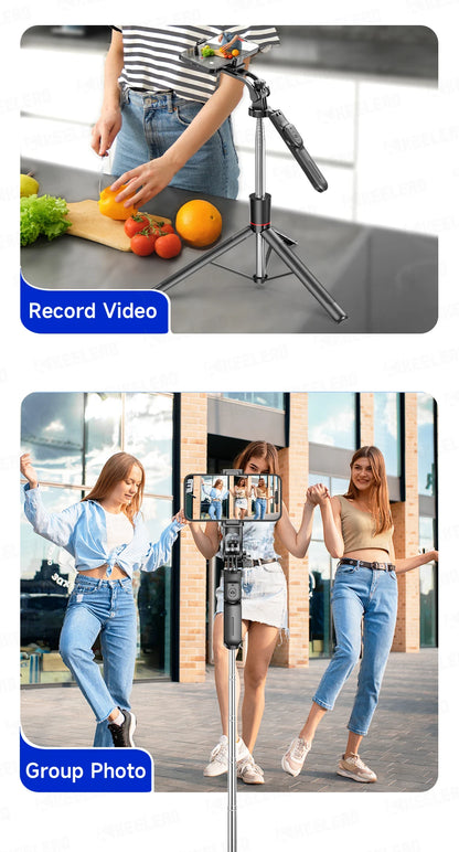 Stable Tripod Extendable Selfie Stick for Mobile Phones