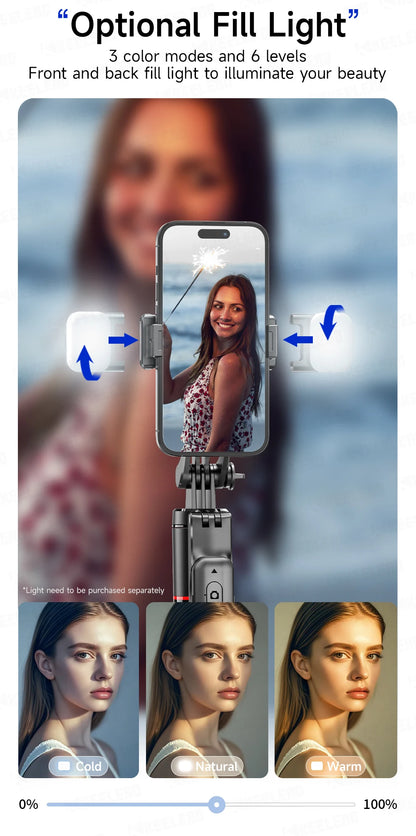 Stable Tripod Extendable Selfie Stick for Mobile Phones