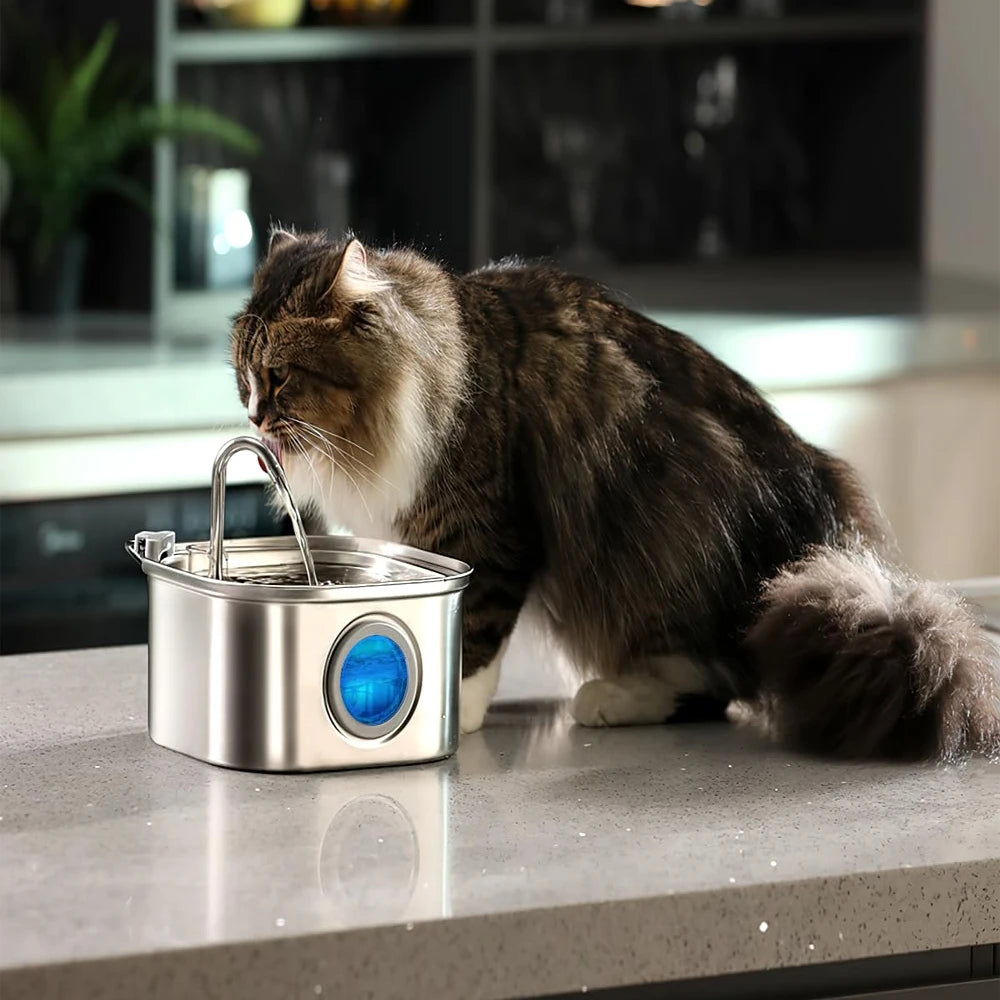 Stainless Steel  Automatic Pet Water Feeder