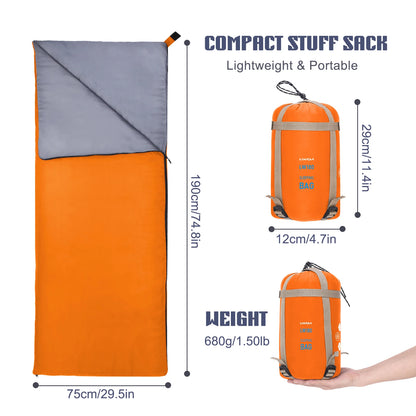 Envelope Adult Spring/Summer Weight Sleeping Bag