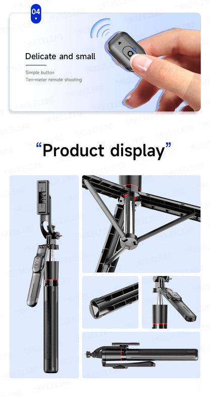 Stable Tripod Extendable Selfie Stick for Mobile Phones