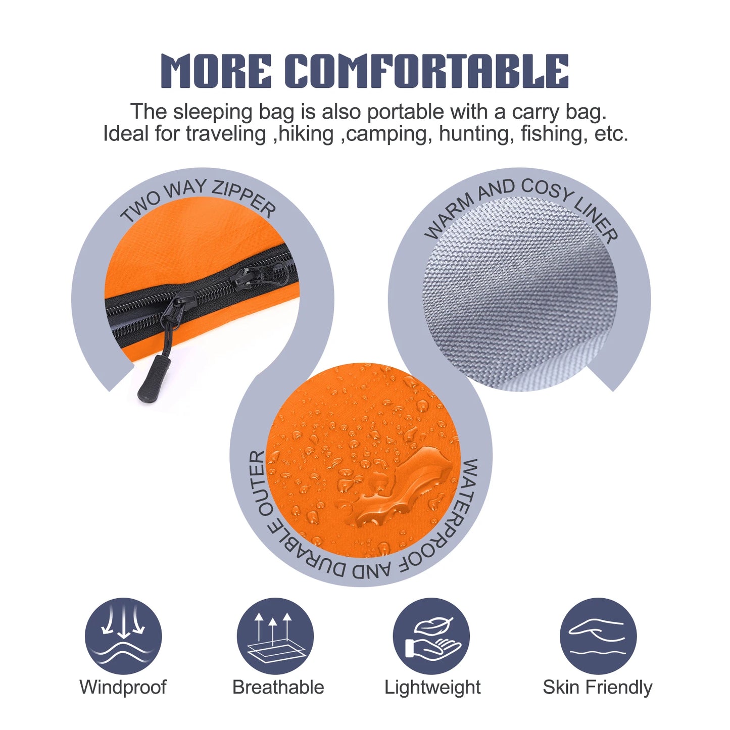 Envelope Adult Spring/Summer Weight Sleeping Bag