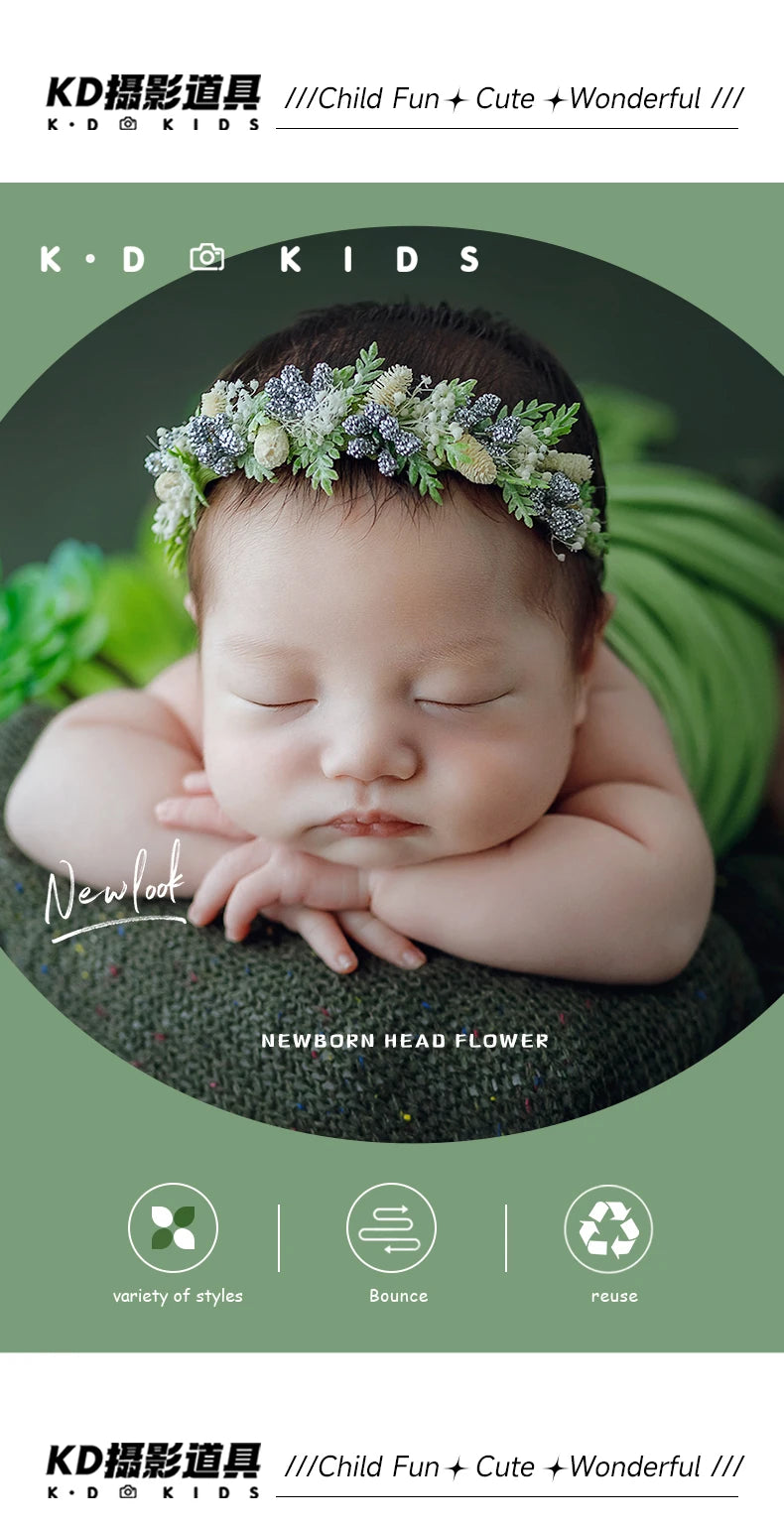 Adjustable Baby Head Band Flower Props