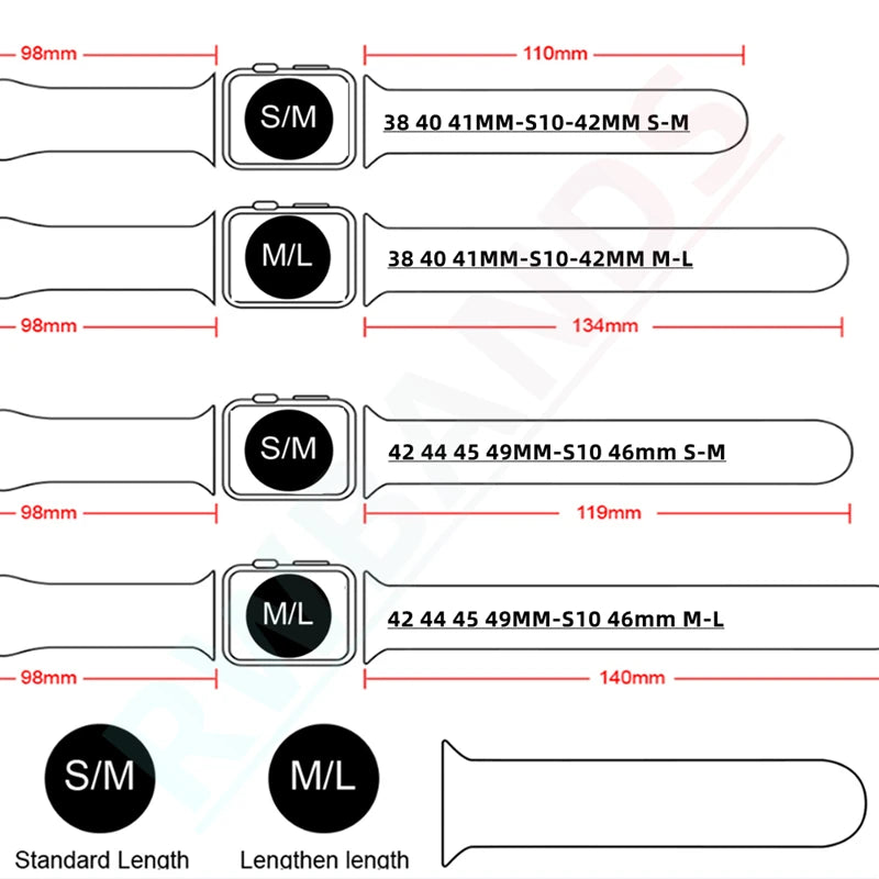 Silicone Band For Apple Watch strap