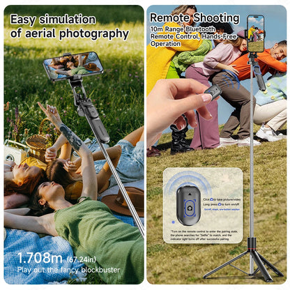 Stable Tripod Extendable Selfie Stick for Mobile Phones