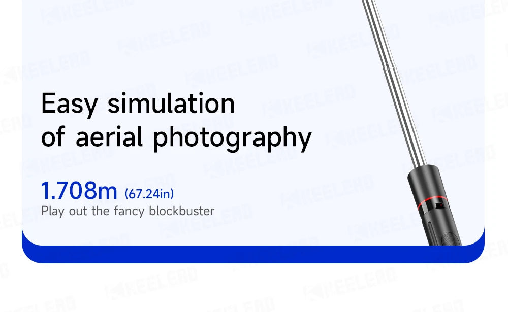 Stable Tripod Extendable Selfie Stick for Mobile Phones