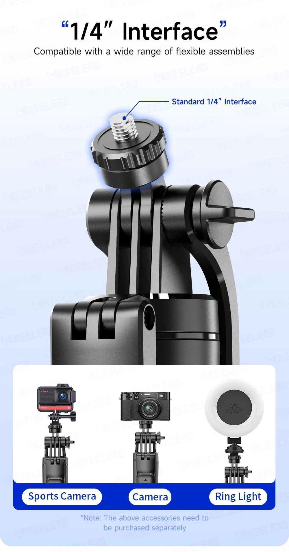 Stable Tripod Extendable Selfie Stick for Mobile Phones